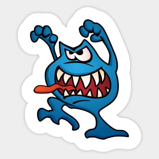 Cartoon Monster Alien Sticker